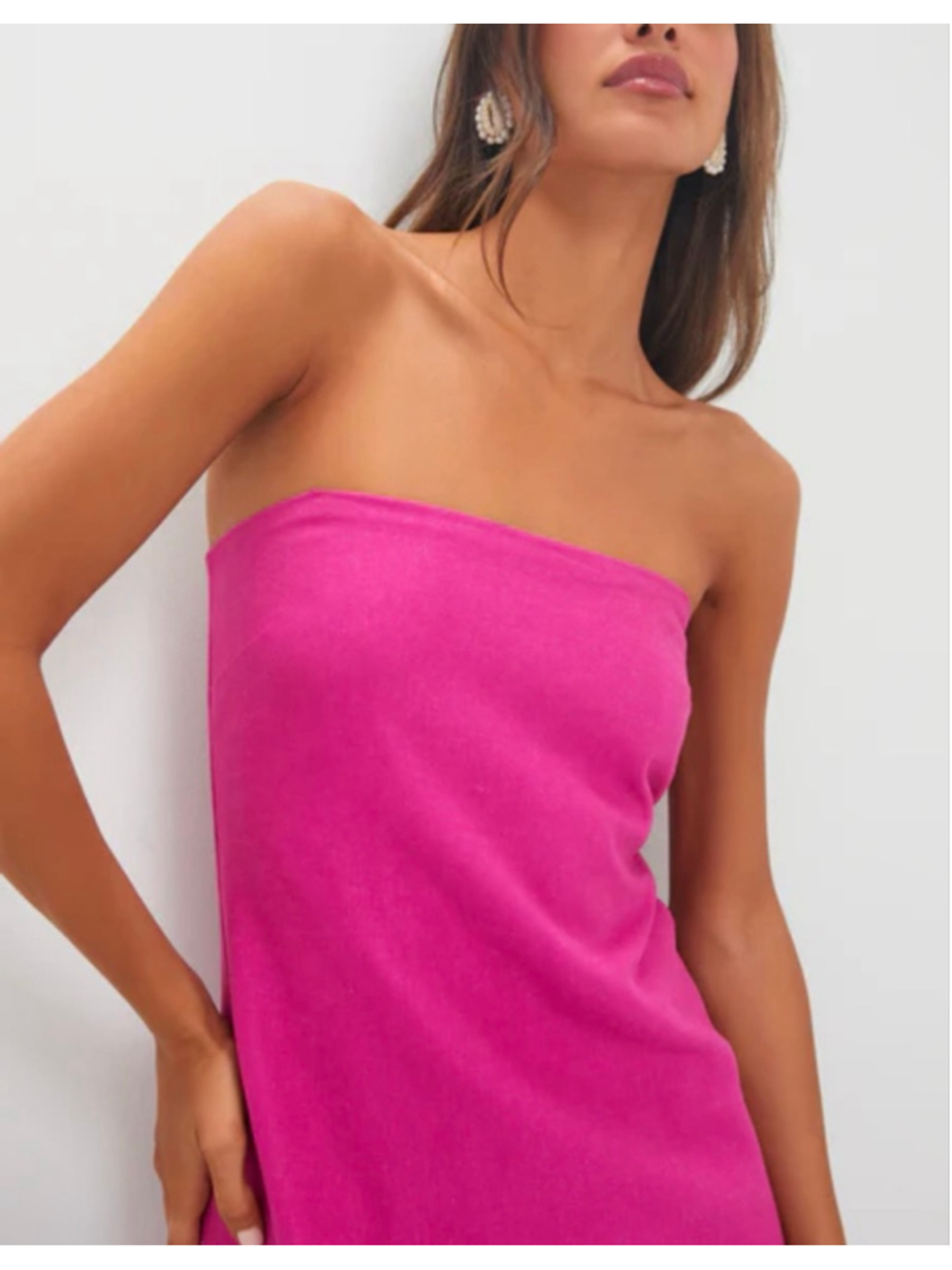 NWT Tuckernuck Hyacinth House Fuchsia Linen Somerset Maxi Dress S Sold Out Style - Picture 5 of 7